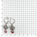 Серьги из серебра с турмалином и цирконом 2680