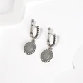 Серьги из серебра с аквамарином 2682