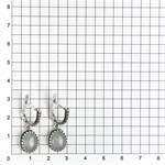 Серьги из серебра с аквамарином 2682