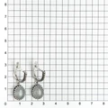 Серьги из серебра с аквамарином 2682