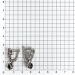 Серьги из серебра с агатом 2526