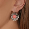 Серьги из серебра с кораллом 2568