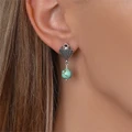 Серьги из серебра с бирюзой 2593