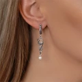 Серьги из серебра с жемчугом 2604