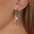 Серьги из серебра с кахолонгом 2658
