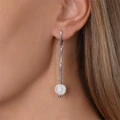 Серьги из серебра с горным хрусталём 2689