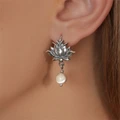 Серьги из серебра с опалом 2692