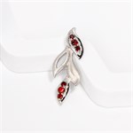 Подвеска из серебра с гранатом 2698