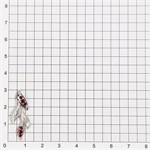Подвеска из серебра с гранатом 2698