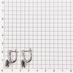 Серьги из серебра с гранатом 2699