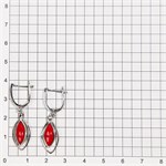 Серьги из серебра с кораллом 2701