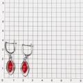 Серьги из серебра с кораллом 2701