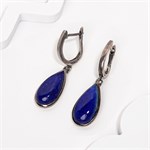 Серьги из серебра с лазуритом 2704