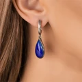 Серьги из серебра с лазуритом 2704