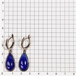 Серьги из серебра с лазуритом 2704