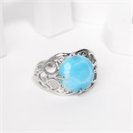 Кольцо из серебра с ларимаром 2707