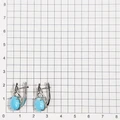 Серьги из серебра с ларимаром 2708