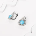 Серьги из серебра с ларимаро 2718