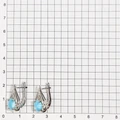 Серьги из серебра с ларимаро 2718