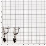 Серьги из серебра с гранатом 2720