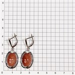 Серьги из серебра с авантюрин 2723