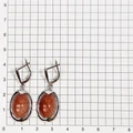 Серьги из серебра с авантюрин 2723