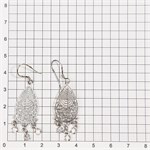 Серьги из серебра с цирконом 2737