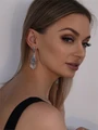 Серьги из серебра с бирюзой 1062