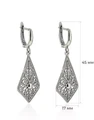 Серьги из серебра с филигранью 1041