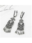 Серьги из серебра с филигранью 1045 - фото 7684