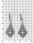 Серьги из серебра с филигранью 1041