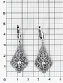 Серьги из серебра с филигранью 1041