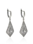 Серьги из серебра с филигранью 1041