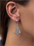 Серьги из серебра с филигранью 1041 - фото 7707