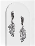 Серьги из серебра с филигранью 1054 - фото 7710