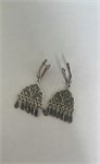 Серьги из серебра с филигранью 1060 - фото 7713