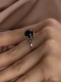 Кольцо из серебра с агатом в этно стиле 2825