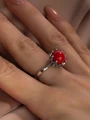 Кольцо из серебра с кораллом 2827