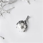 Кулон из серебра с жемчугом 1273