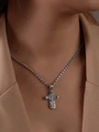 Серебряный крестик 1398