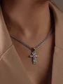 Серебряный крестик 1402