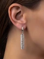 Серьги из серебра в стиле этно 2091