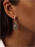 Серьги из серебра в этно стиле 2373