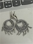 Серьги из серебра с филигранью 2394 - фото 8083