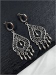 Серьги из серебра с филигранью 2410 - фото 8119