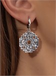 Серьги из серебра в "Этно"  стиле 2812 - фото 8147