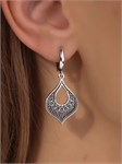 Серьги из серебра в "Этно"  стиле 2822 - фото 8170