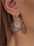 Серьги из серебра с филигранью 2831 - фото 8178
