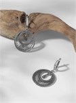 Серьги из серебра с филигранью 2833