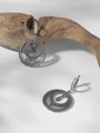 Серьги из серебра с филигранью 2833